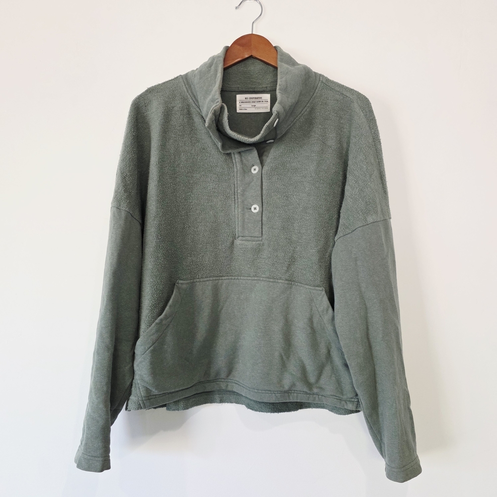 Cooperative REI Sage Green Cowl Neck Sweater